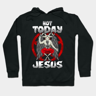 Devil Goat Not Today Jesus Lover Hoodie